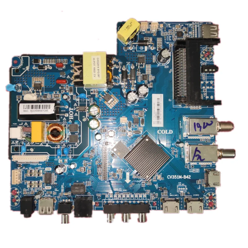 CV351M-B42  Three in one TV motherboard resolution 1920X1080 constant current voltage current 70--80v  560ma