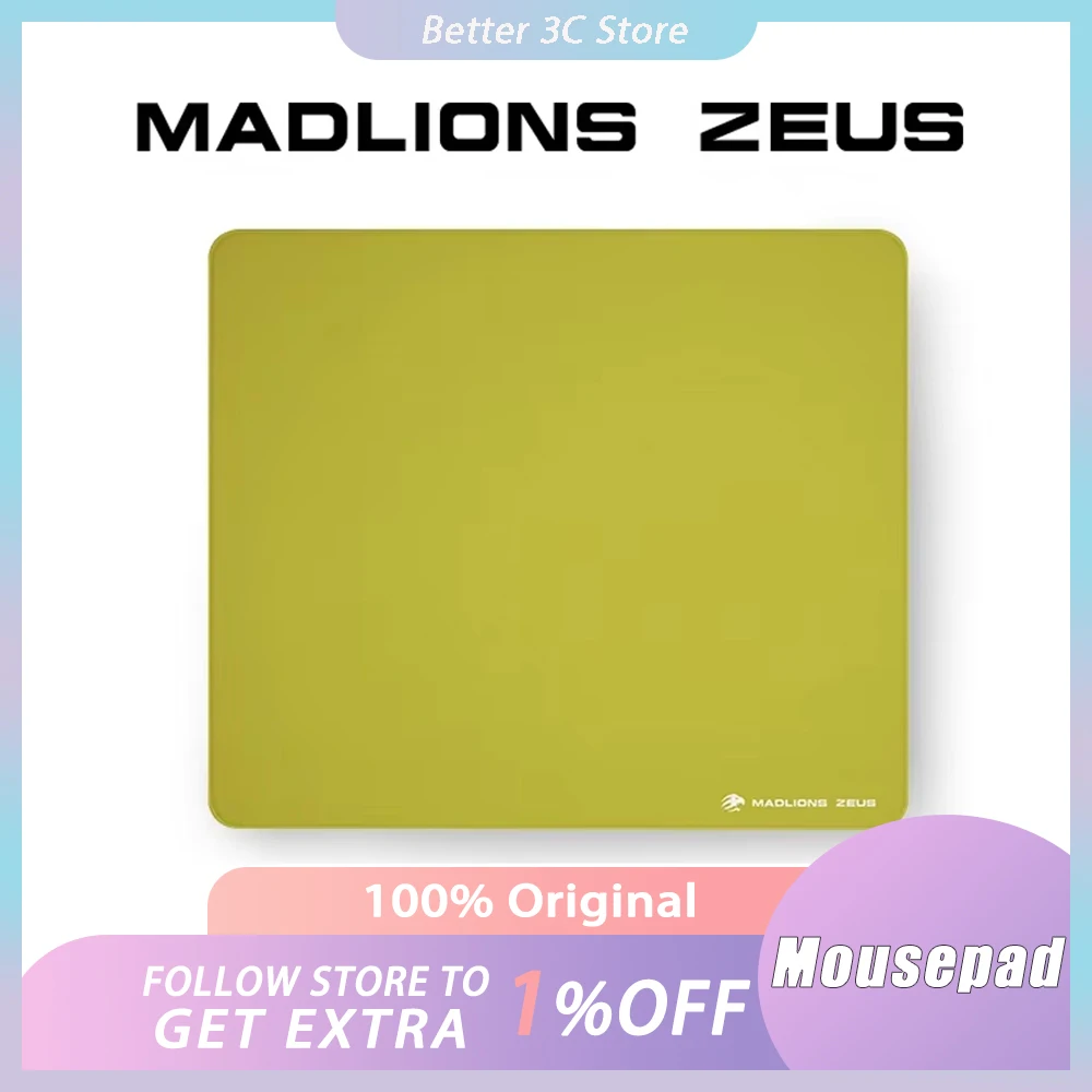 MADLIONS ZEUS Xsoft Mousepad FPS Esports Gaming Mouse Pad Mechanical Keyboard Neutral Equilibrium PC Gamer Accessories Custom