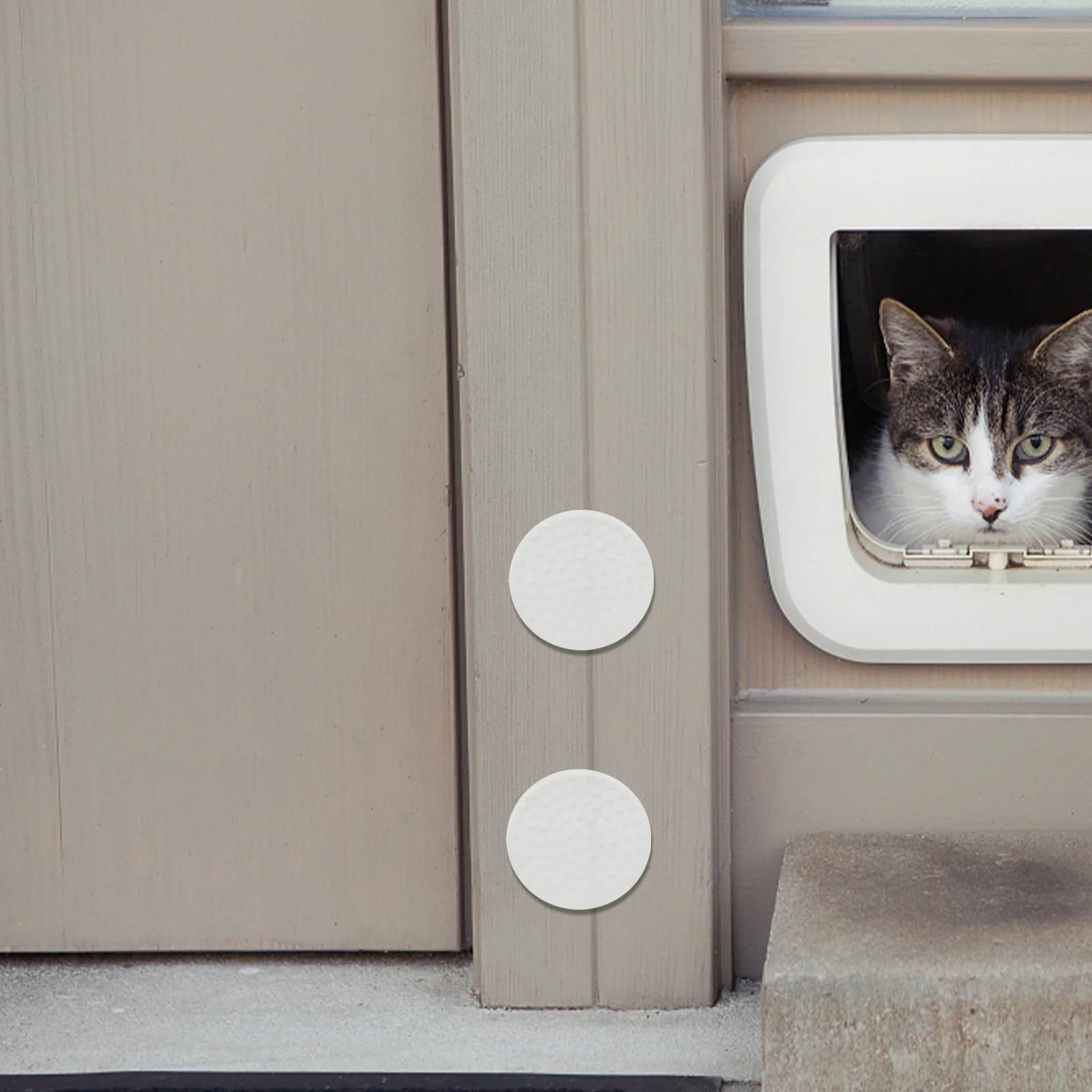 

10Pcs Door Handle Pads Transparent Collision-Proof Bumpers Self-Adhesive Wall Protective Cushion for Bedroom Fridge Toilet Door