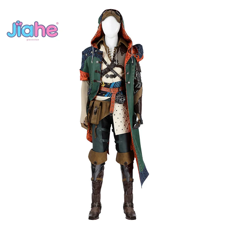 لعبة هنتر أوف مونستر وايلدز ألما ناتا هوب مجموعة أزياء تنكرية للهالوين الخيال للرجال والنساء مجموعة إكسسوارات دعائم موحدة جديدة