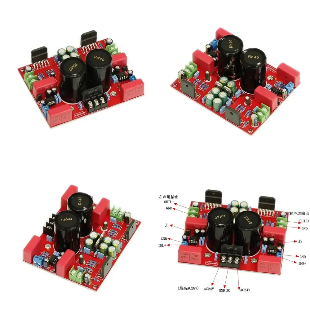 LM3886TF 2.0 Enthusiast Deluxe Power Amplifier Board Dual Channel HIFI High Power Finished Board