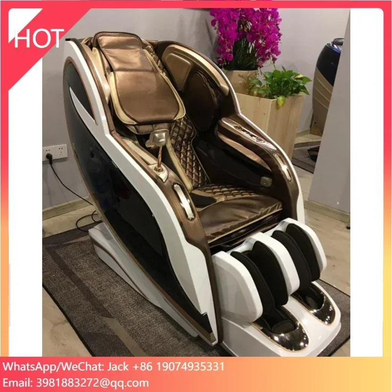 luxury 4d massage chair 2022 voice zero gravity luxury  commercial full body massage chair 4d shiatsu sl track