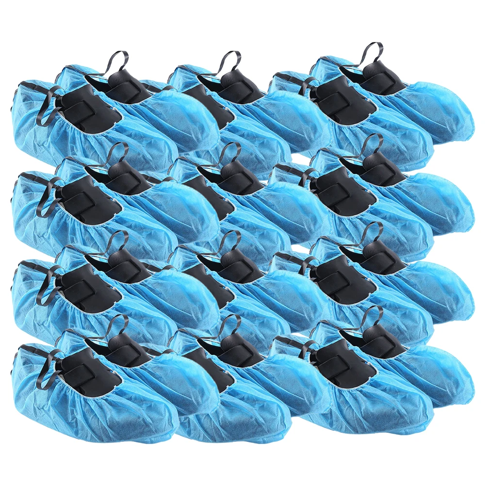 

Anti Static Shoe Cover Protective Shoes Accessories Elastic B Overshoes Disposable Non Woven Outdoor Foldable Lightweight