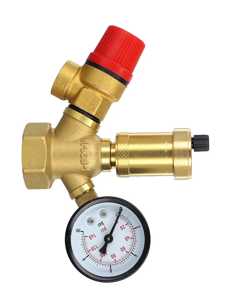 For Heating Systems Pressure Measurement Air Vent Boiler Maintenance Efficient Air Venting Heat Resistant Seals