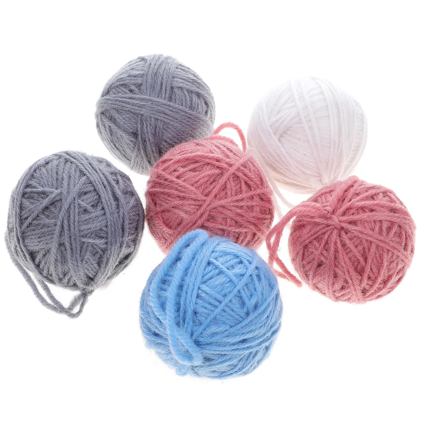 6 個のクリスマスボールペンダント最高級ウール快適なタッチ愛らしい漫画デザインクリスマスデコレーションクリスマスボール