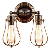 American Retro Industrial Wall Light Indoor Lighting Vintage Wall Lamp Sconce for Home Restaurant Bar Cafe Corridor Hotel Decor
