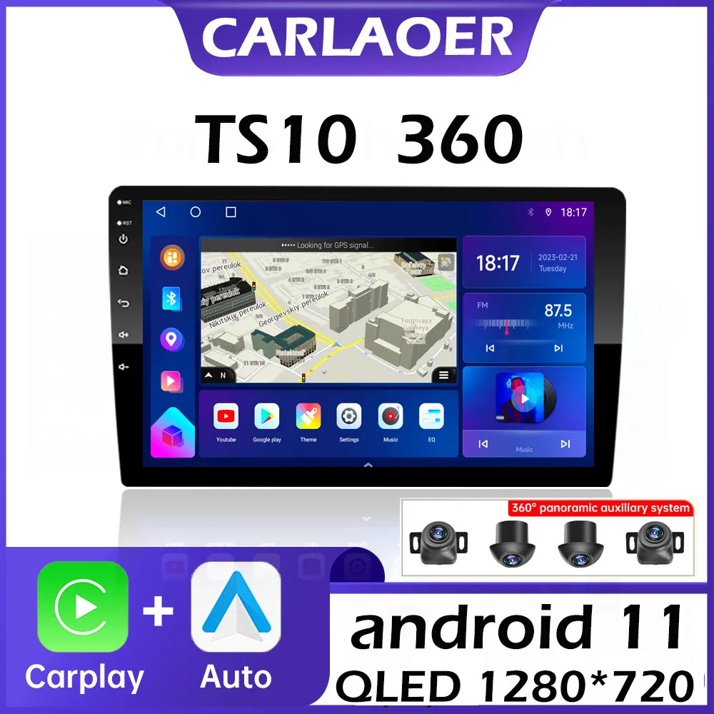 TS10 2din Car Android Radio Multimedia Player 9 10 inch Carplay For Toyota Volkswagen Hyundai Kia Renault Nissan Honda Lada