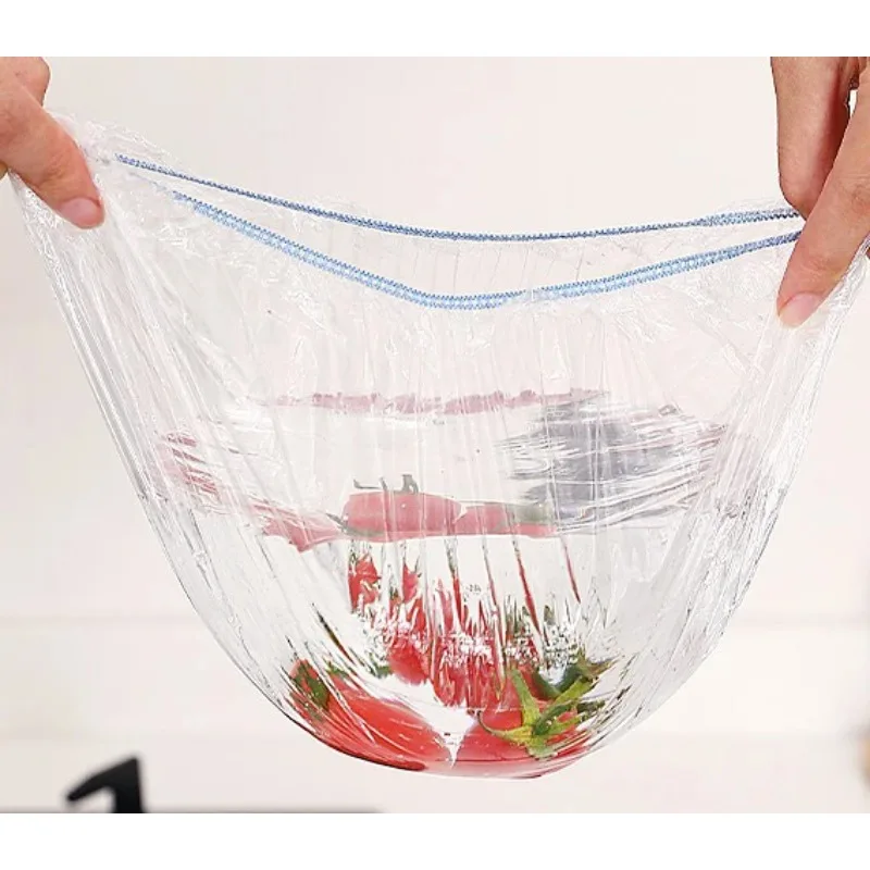 الملونة غشاء تغليف غطاء للطعام القابل للتصرف غطاء طعام فواكه مرونة غطاء دش بلاستيكي حقيبة التخزين منظم مطبخ تتشبث