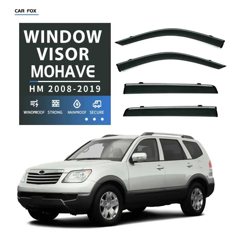 For KIA Mohave 2008-2019 Car Window Visor Awning Shelters Windshield Side Window Rain Sun Shade Auto Accessories Car Styling
