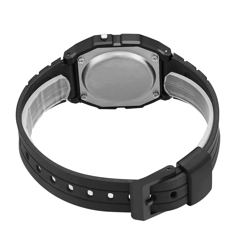 Reloj digital LED cuadrado de moda para hombre, deportivo, casual, con correa de silicona, regalo para hombre 6