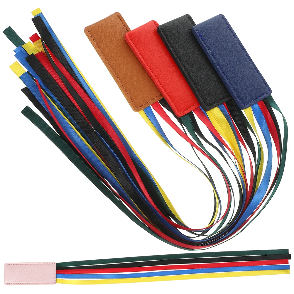 5 Pcs Webbing Belt Ribbon Bookmark Reusable Page Marker Markers Students Man