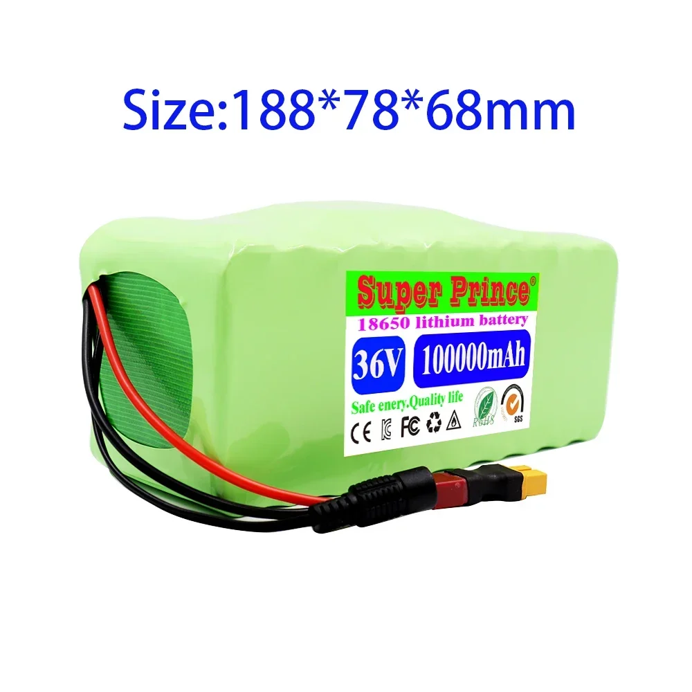 Super Prince 10S4P 36V 100Ah For Samsung 18650 Lithium Battery Pack 1000W Power Modified Bicycle ScooterElectric Vehicle WithBMS