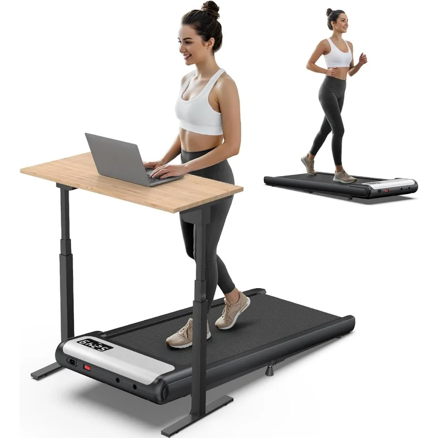 

Compact and Quiet UnderDesk Treadmill with 10 Incline and Handlebar for Home Office Use Portable 2.5HP Motor with Voice Remote