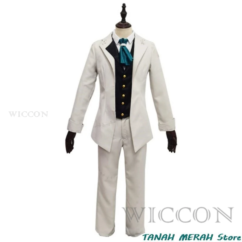 

Game Identity Ⅴ Novelist Orpheus Cosplay Costume Anime New Survivor White Uniform Halloween Carnival Party Role Play Suit