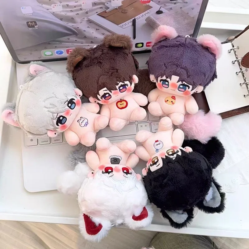 

10cm Anime Love And Deepspace Game Mini With Skeleton Doll Sylus Body Dress-Up Cotton Doll Toys For Kids Stuffed Plush Keychain