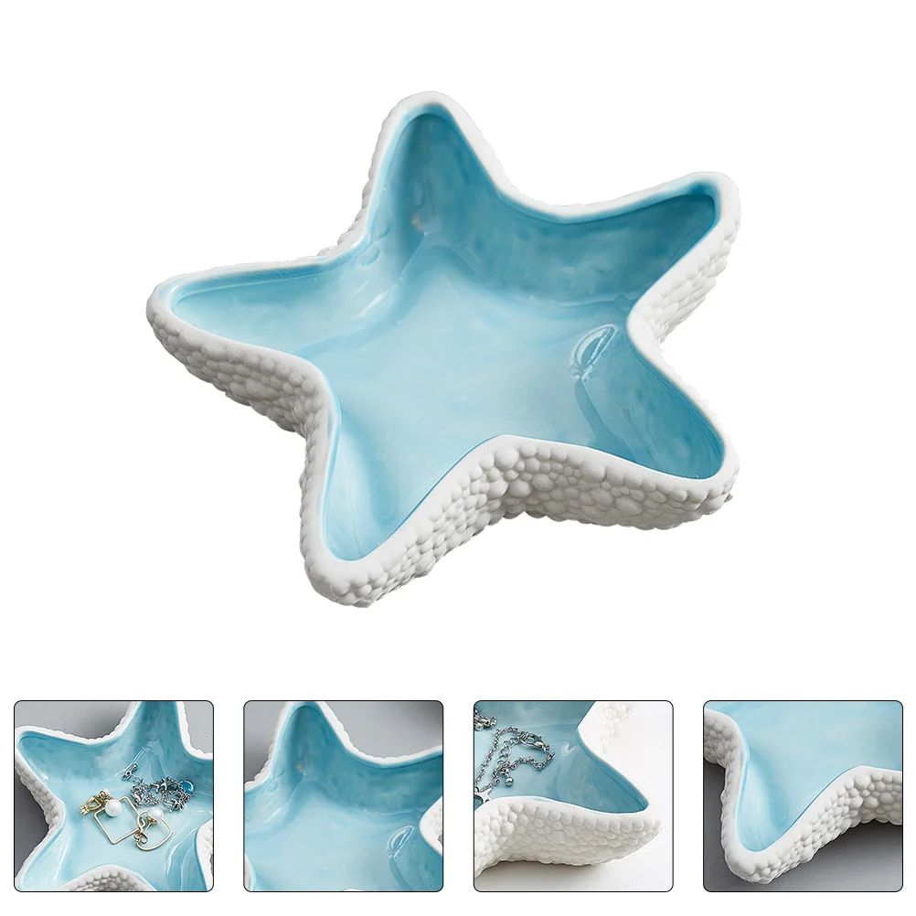 

1Pcs Jewelry Storage Tray Durable Ceramic Organizer Creative Jewelry Display Home Decor Home Key Container