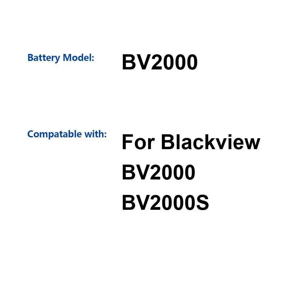 

2400 мАч для Blackview BV2000 BV2000S Премиум-сменный аккумулятор для мобильного телефона высокой совместимости