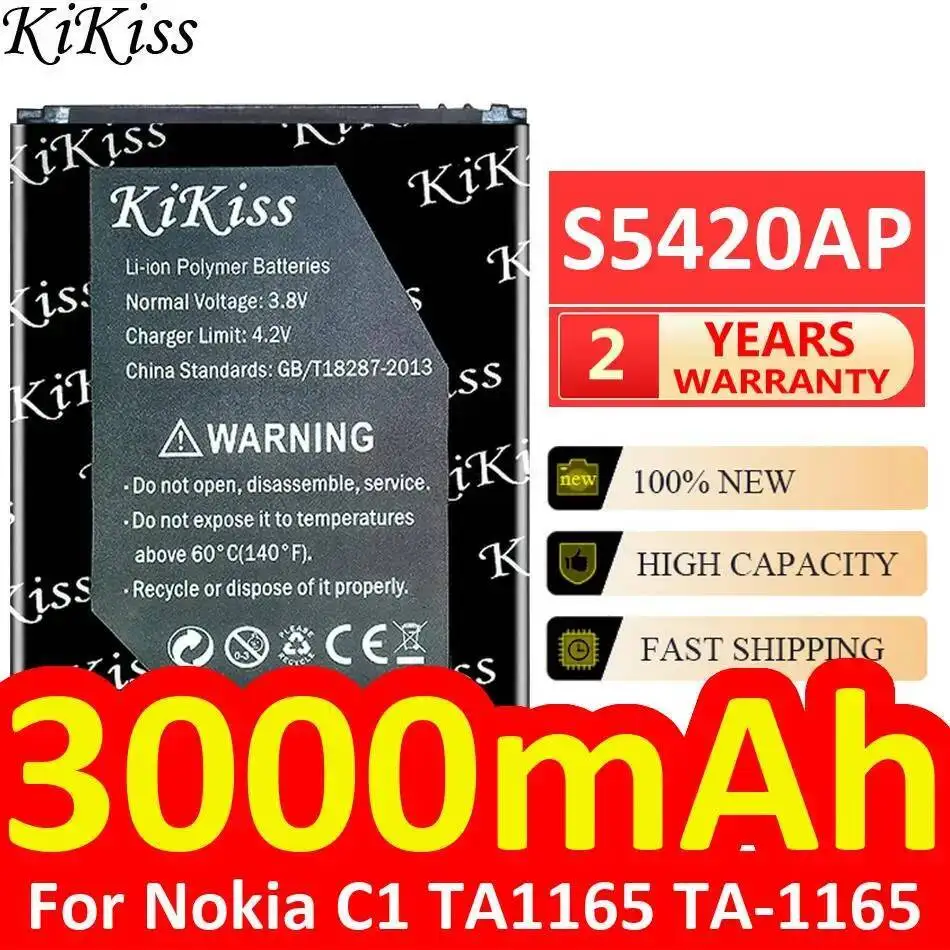 

S5420AP Good Low-Temperature Performance For Nokia C1 TA1165 TA-1165 3000Mah Smart Phone Battery
