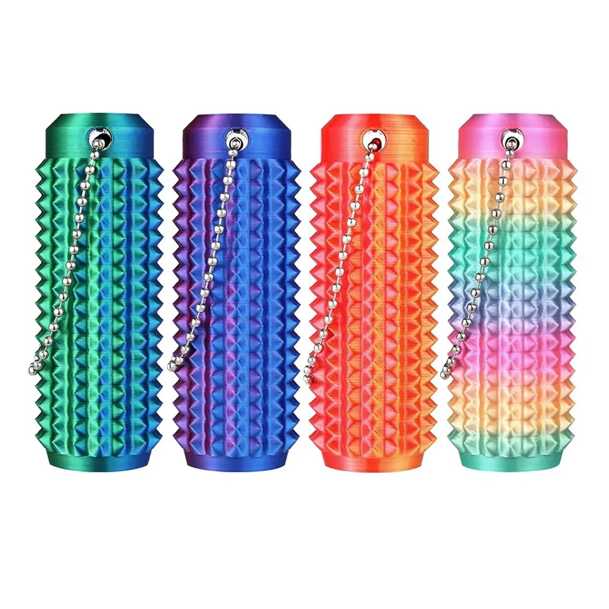 T34C 4PCS Little Ouchies Pain Fidget Stim Tool Sensory , Grippie Keychain for Anxiety Stress Relief