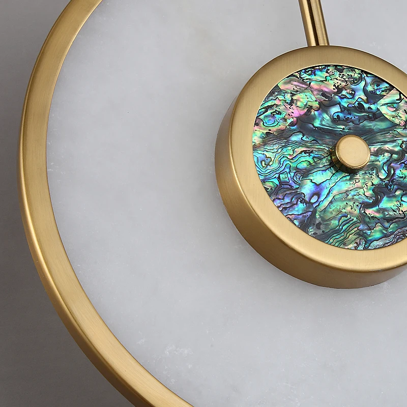 YEBMLP Luxury Marble Gemstone Wall Light Indoor High End Sconce Light Aisle Stair Proch Lamp Parlor Restroom Bedroom Wall Lights