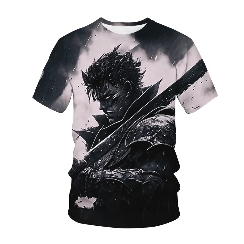 

CLOOCL Summer T-Shirt Berserk Guts Griffith 3D Graphics T Shirt Men Women kids Fashion Short Sleeve Gothic Cozy Male Tee Tops