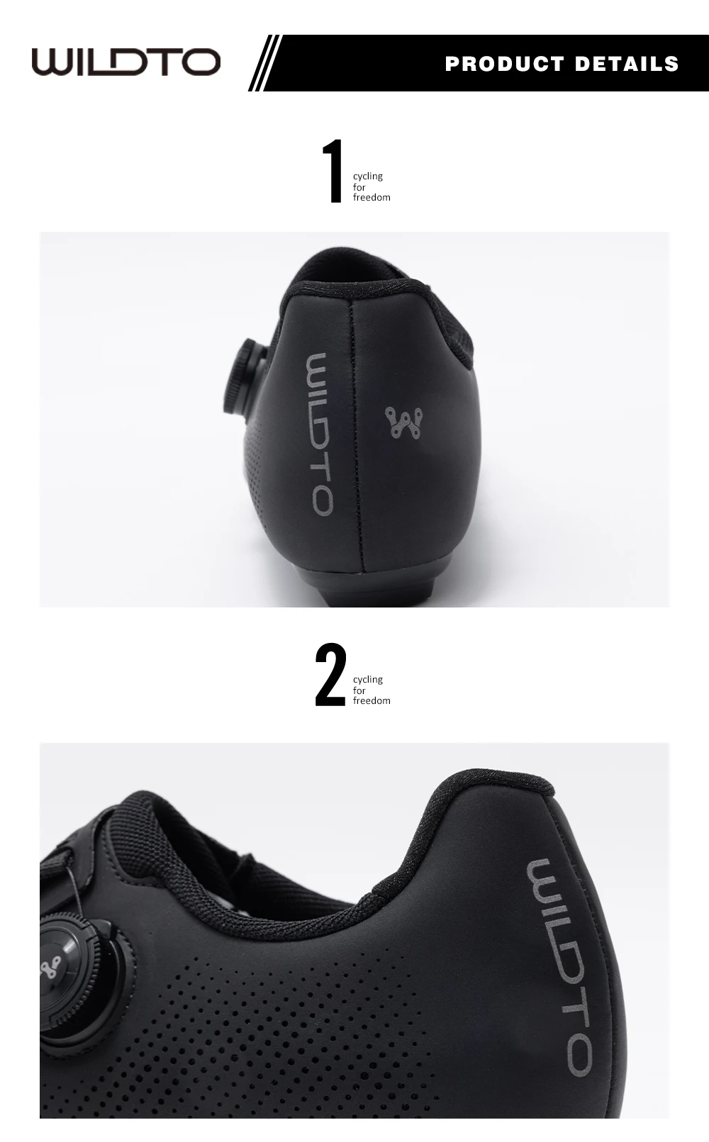 WILDTO Rennradschuhe Herren Fahrradschuhe Flache Sohle Neue Glasfaser- & Nylonsohle Fahrrad-Sneaker Passend für SPD-Pedale Fahrradschuhe – Detail 9