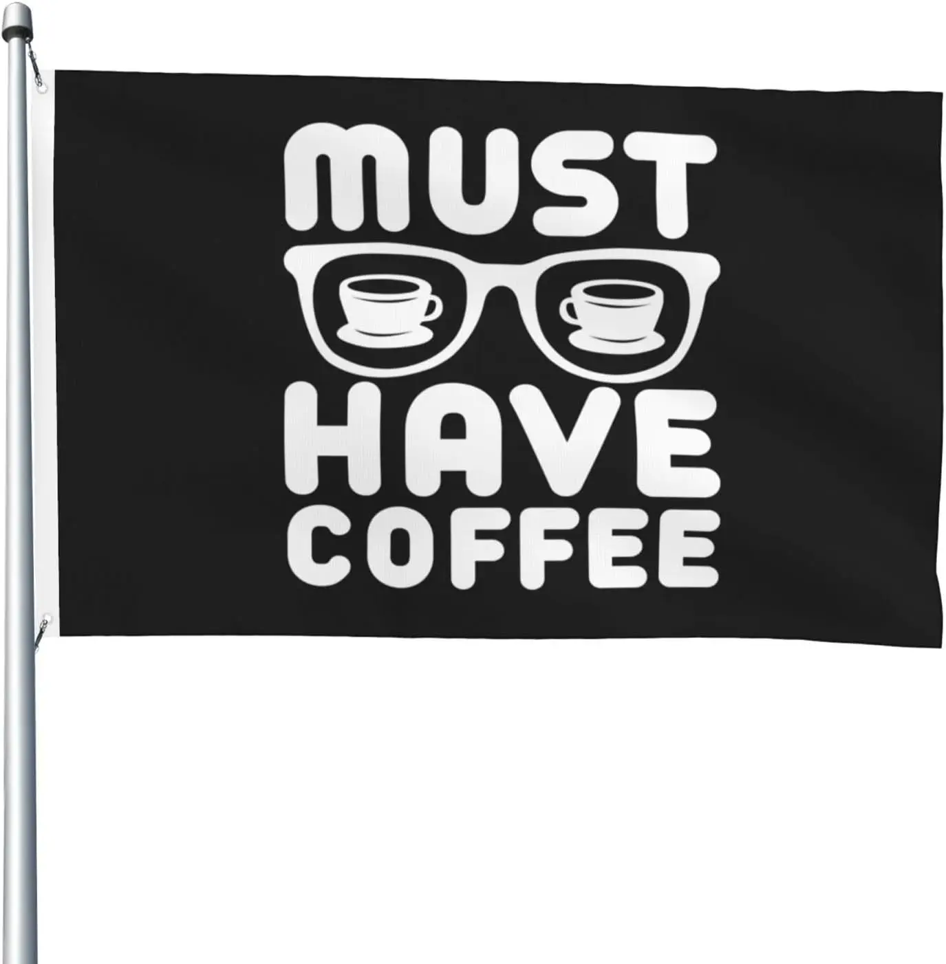 Flagnshow 100% Polyester Must Have Coffee Flags