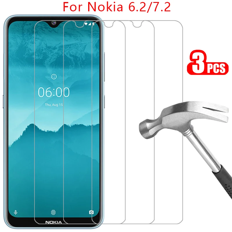 protective tempered glass for nokia 6.2 7.2 screen protector on nokia6.2 nokia7.2 nokia6 nokia7 6 7 2 62 72 phone film glas 9h