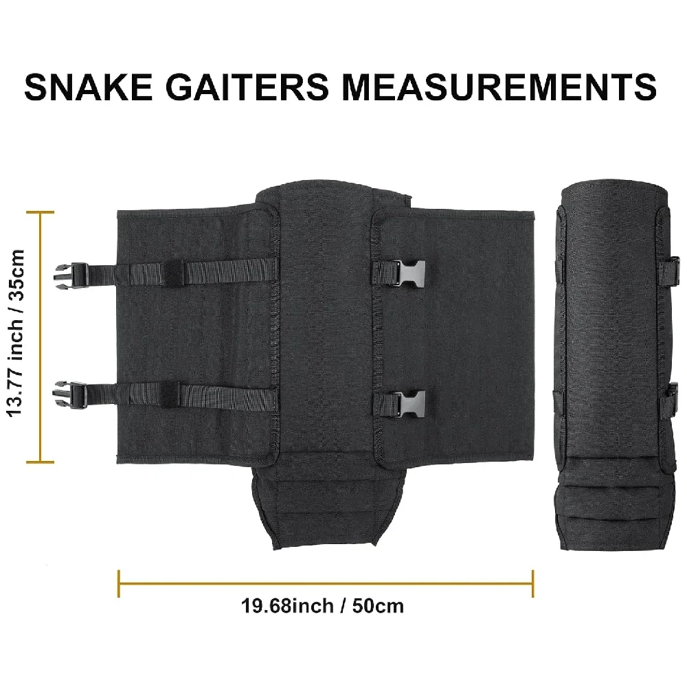Waterproof Snake Chaps for Men & Women, Adjustable Snake Gaiters Lower Leg Guards, Snake Bite Protection for Hiking Hunting