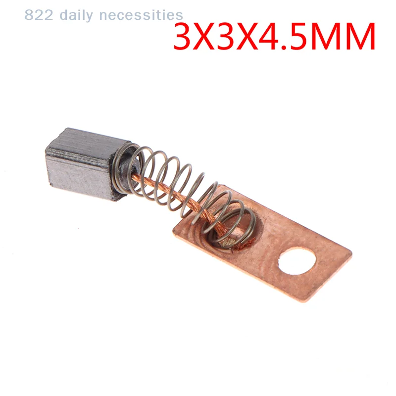 convenient10pcs Electric Motor Carbon 3X3X4.5MM Brushes Replace Dental Grinding Machine Micromotor Handpiece