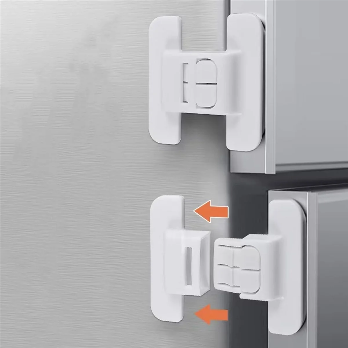 Fridge Lock, Refrigerator Lock for Kids, Cabinet Locks for Babies, Child Drawer Locks, Freezer Door Lock for Proof 4PcsJAS