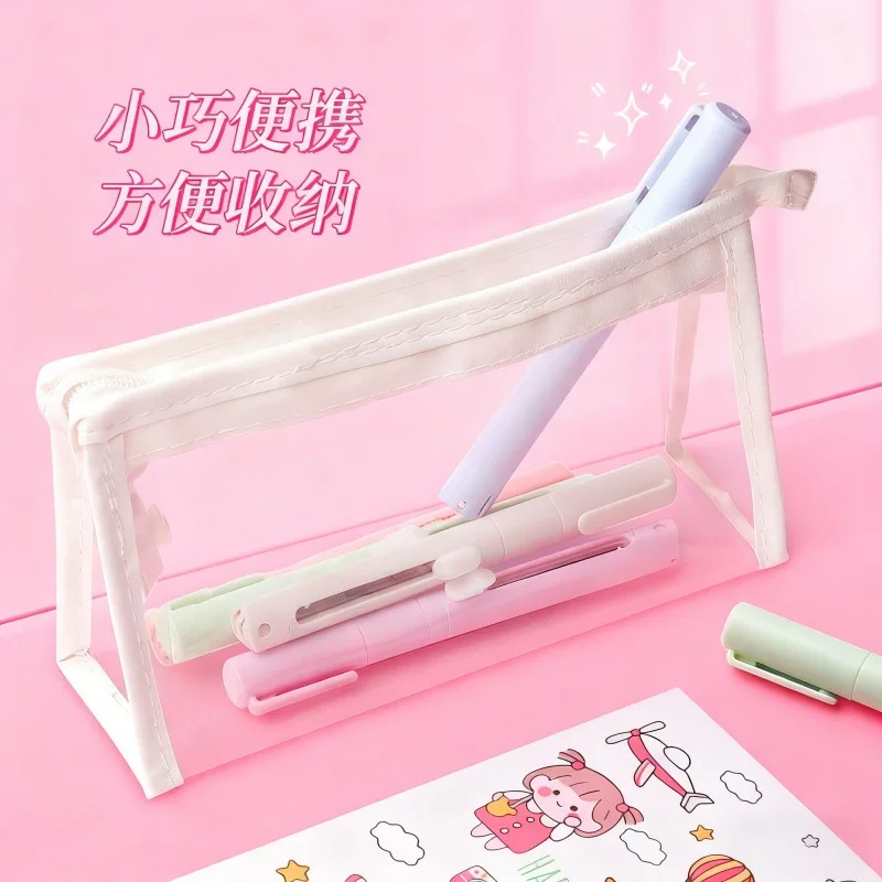 창의적인 펜 스타일 가위 듀얼 헤드 스크랩북 커팅 조각 칼 2 in 1 포켓 펜 조각 예술 도구