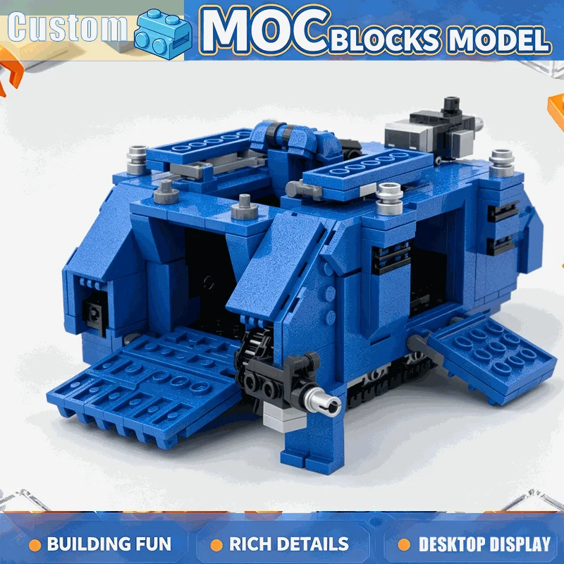 620PCS Armored Fighting Vehicle Building Blocks MOC Model Tank DIY Creative Assembly Educational Toy Christmas Gift Collection