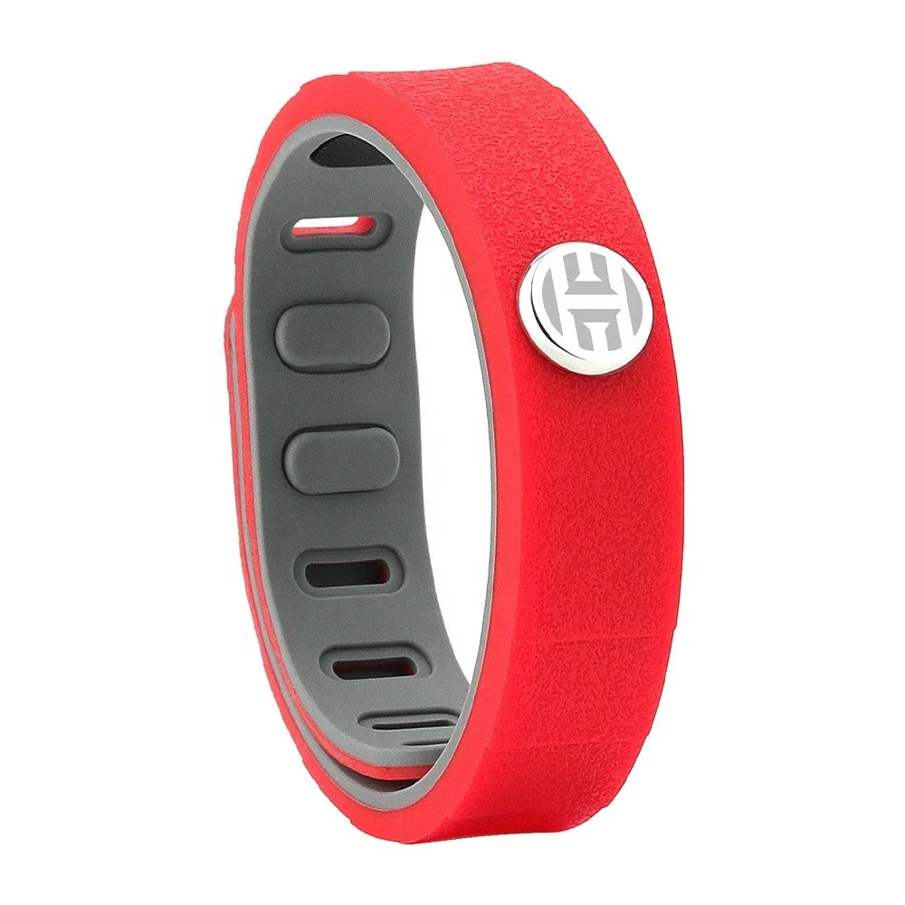 جديد مكافحة ساكنة سوار الأيونات السالبة الطاقة سيليكون سوار كرة السلة محفورة شعار سوار زوجين SB 014