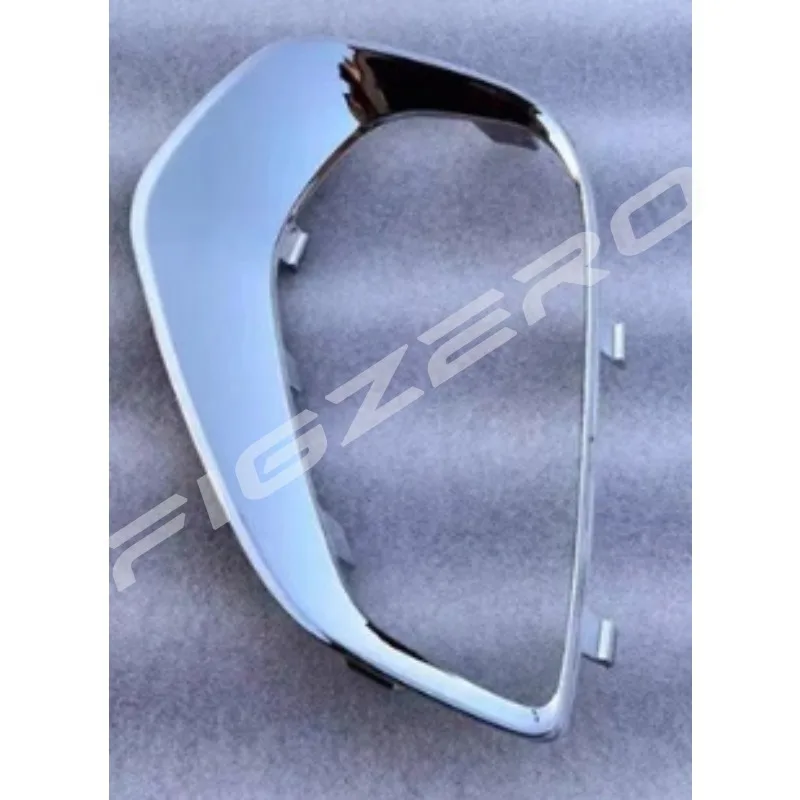 إطار ضوء الضباب الديكور مشرق قطاع المصد الأمامي بار حلقة الكسوة ل بويك فيرانو 2022 2023 اليسار اليمين كروم أسود #6