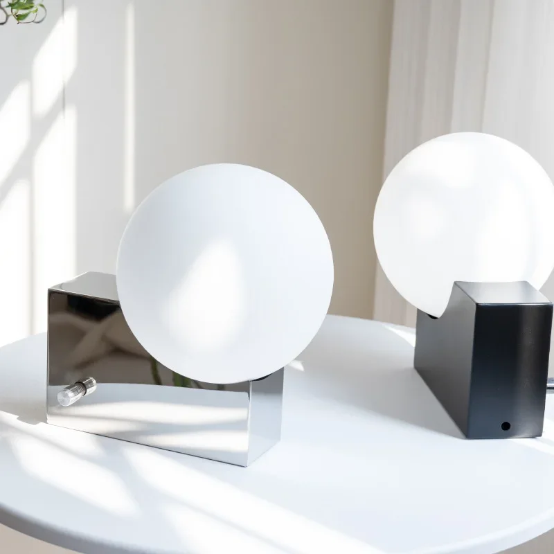 Denmark small table lamp Designer modern with Glass table lamp LED chrome lamp For Interior Home Decor bedroom night lamp