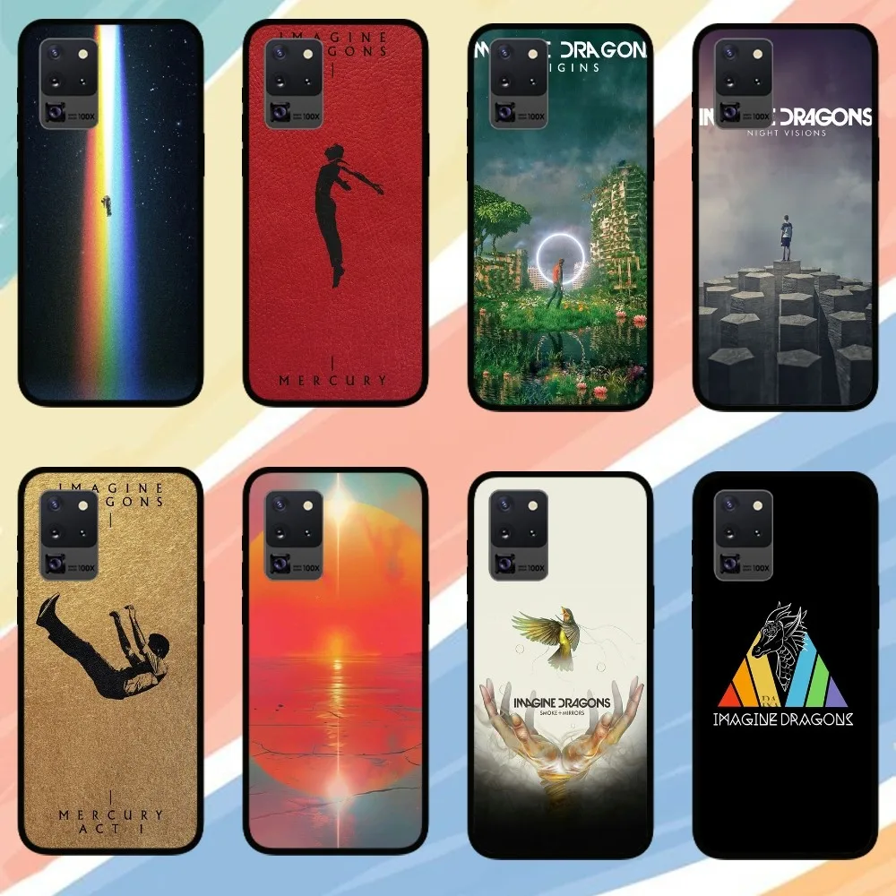 The Band Imagine Dragons Phone Case For Samsung Galaxy S24 S23 S22 S21 S20 FE Note 20 Ultra 5G Black Phone Case