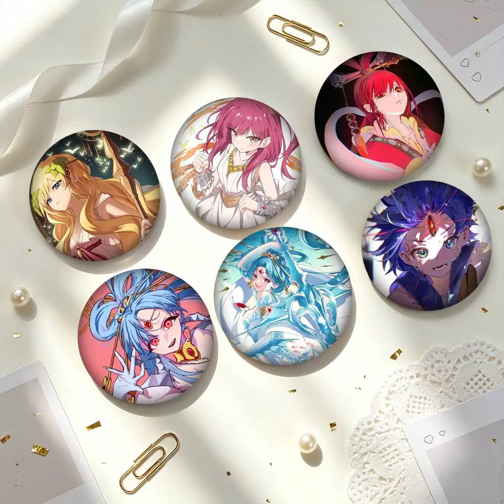 M-Magi The Labyrinth of Magic   25mm 32mm 44mm 58mm 75mm Brooches Badges Pins for Accessories Gift