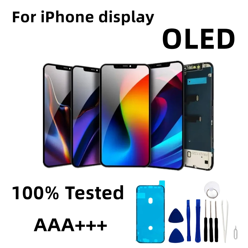 For iPhone 6 LCD 7 8 6S Plus Display 5 5C 5S SE Screen LCD  Screen Replacement AAA+ 100% Test For iphone X XR Xs Max 11 pro max ss 905a 7 0 for iphone 6 13 and sam series power boot control line cable power test boot cable added battery boot function