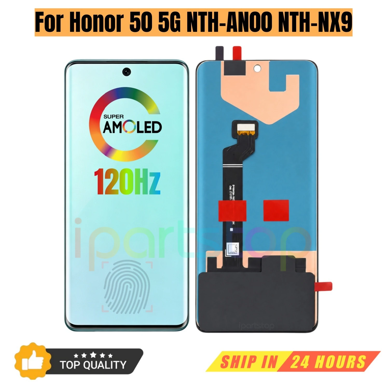 iparts-replacement-new-display-for-honor-50-5g-nth-an00-nth-nx9-120hz-oled-touch-screen-with-frame-assembly-oem-all-functions