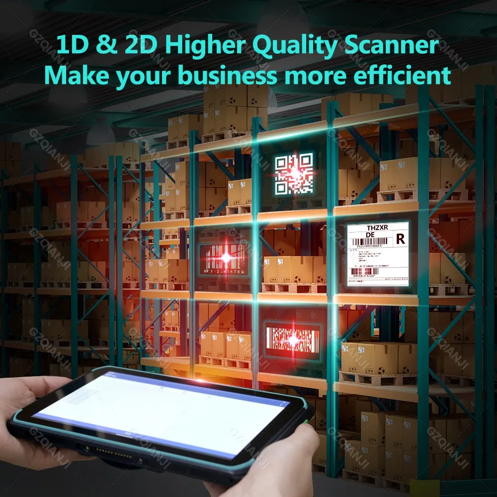 Imagem -03 - Tabuleta Industrial de Pda Android 13 Tela Táctil Ip67 Tamanho Grande Tabuleta Áspera Memória 1d 2d Varredor de qr Memória 8
