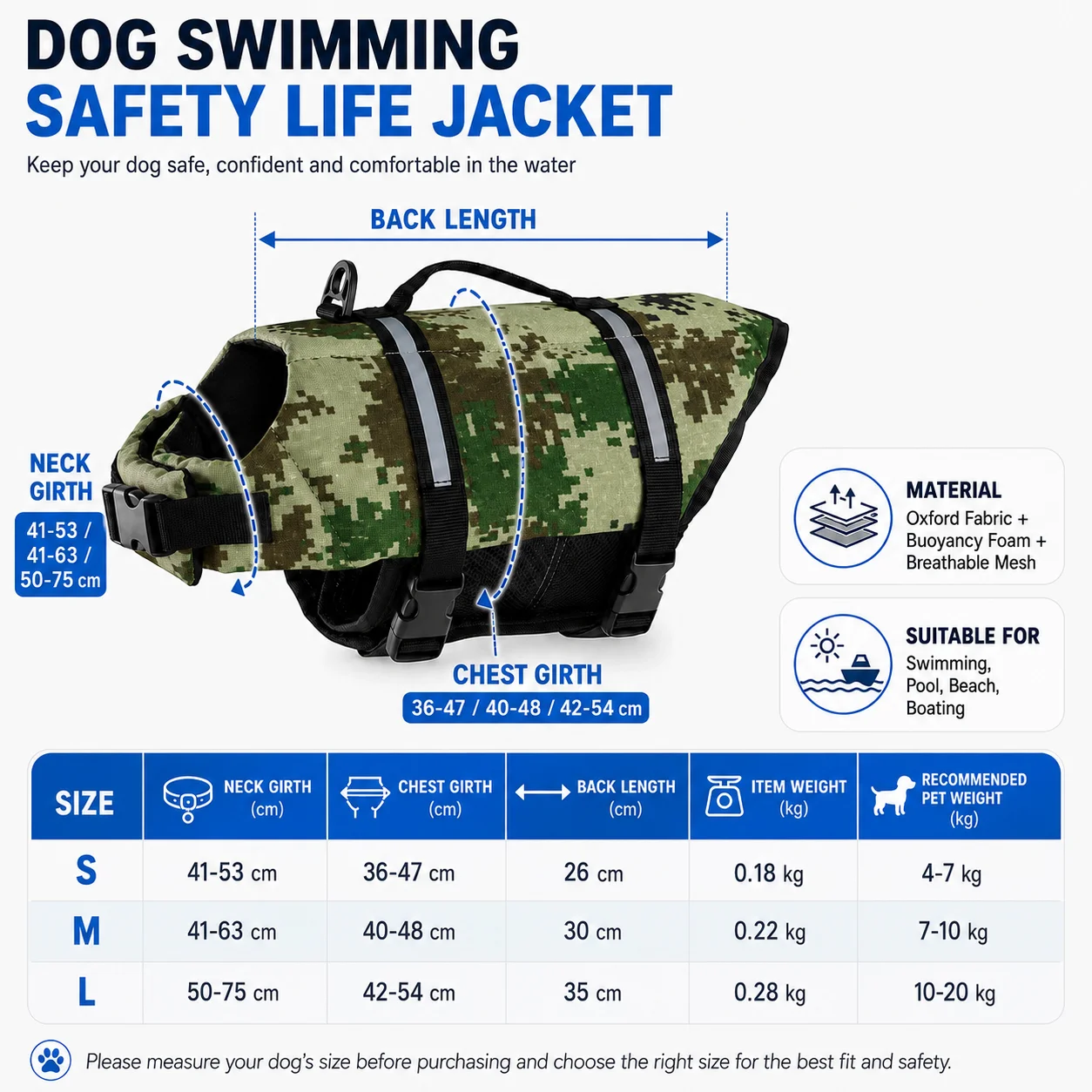 Chaleco Salvavidas para Perros - Dog Life Jacket Vest Buoyancy Handle reseña y precio