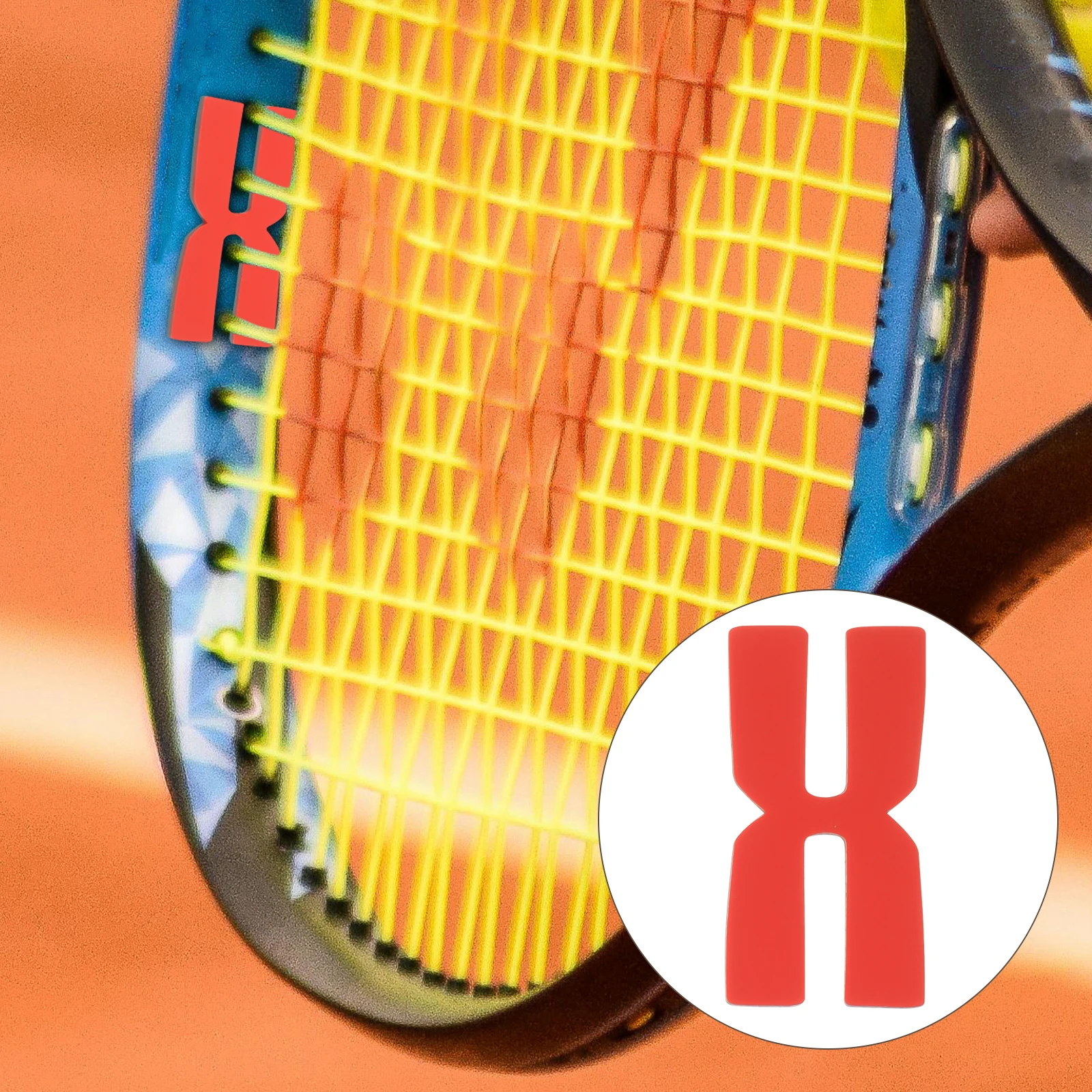 

Tennis Racket Weighted Pads Enhanced Stability Silicone Grip Plate H-Shaped Design Durable for All Players Racket