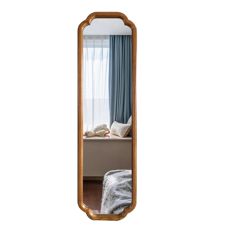 Home Hanging Full-Length Mirror Ins Style Floor Mirror Bedroom Retro Full-Length Mirror Simple