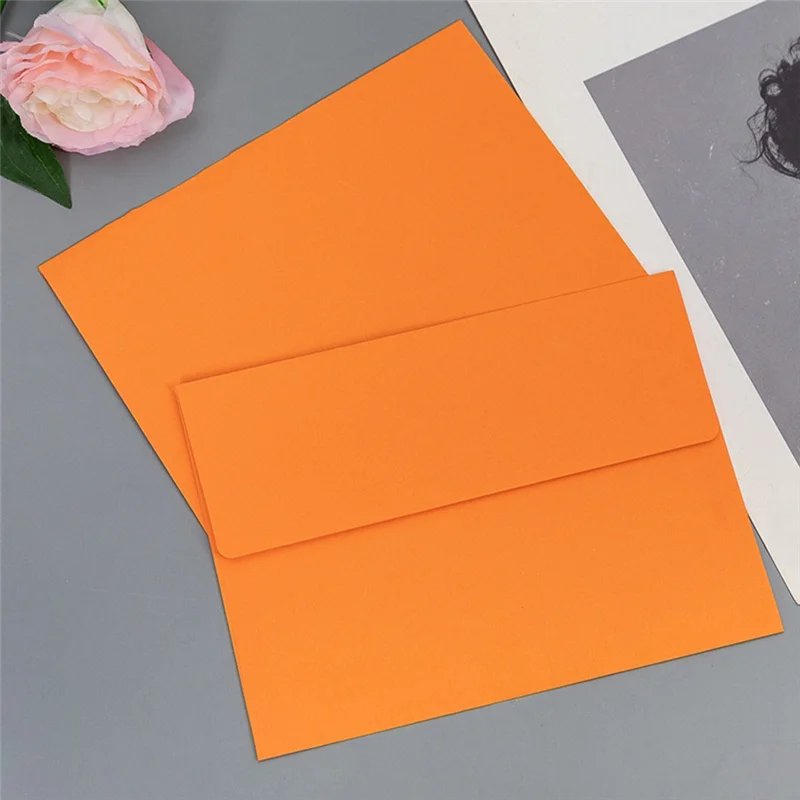 Populaire 80 stuks uitnodigingsenveloppen afdrukbare enveloppen voor 5,3 x 7,3 inch kaarten in zwembad, voor uitnodigingen, met schil en pers zee