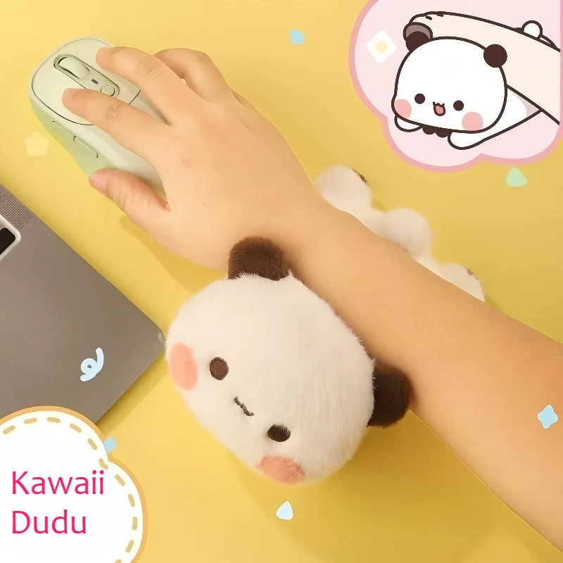 Niedliches Bubu Dudu Plüsch-Handgelenkpolster Kawaii Anime Panda Plüschtier Weiches Spaß-Kuschelkissen Schlafbegleiter-Puppe für Erwachsene Geschenke – Detail 3