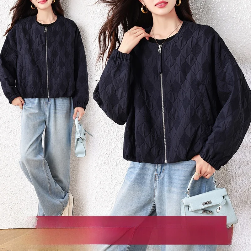 

Женское свободное хлопковое пальто с застежкой-молнией e Young Sle в стиле пэчворк, топ на осень и зиму