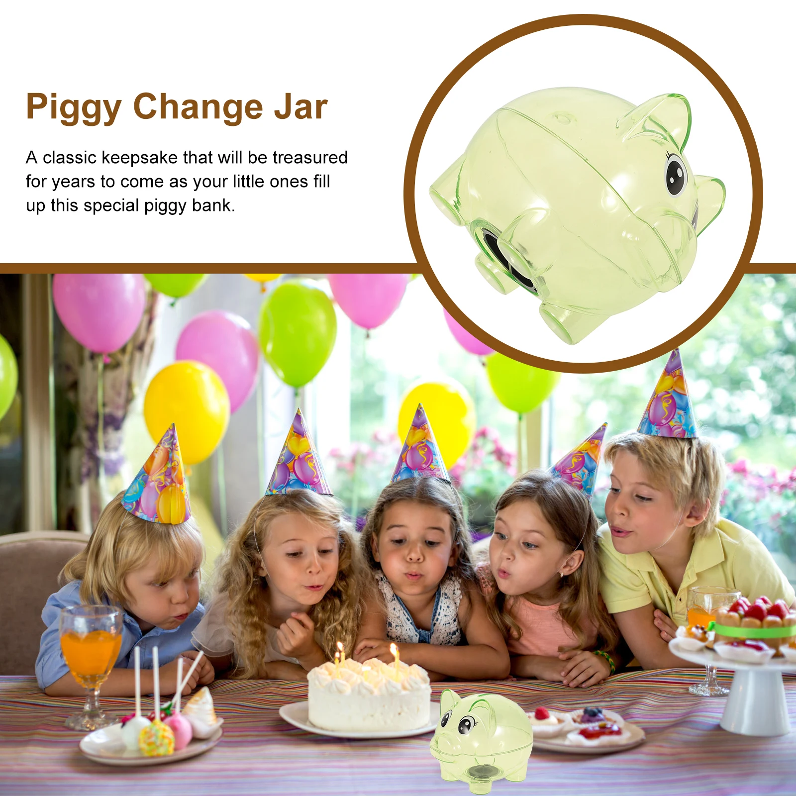 2 stuks helder acryl spaarpot grote capaciteit geldpot voor kinderen transparante spaarcontainer schattige kinderen cadeau decoratief