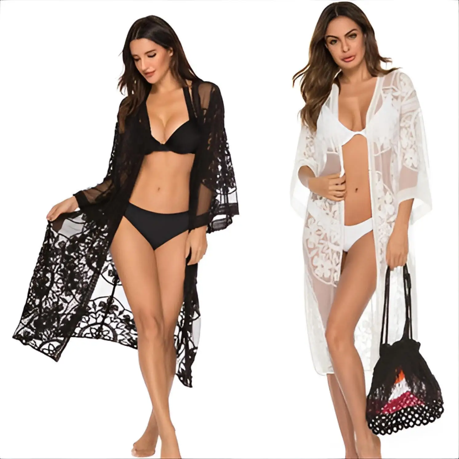 Kimono Estilo Étnico para Mulheres, Estampado Celestial, Sem Mangas, em Caqui, Tie-Dye, Roupas Estéticas