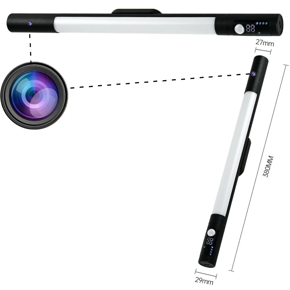 Mini caméra HD pour la maison, caméra à batterie 1080P, visionnage mobile à distance WIFI, lumière L